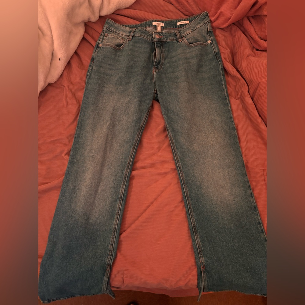 Forever 21 Dark Blue Straight Leg Jeans